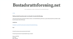 Desktop Screenshot of bostadsrattsforening.net